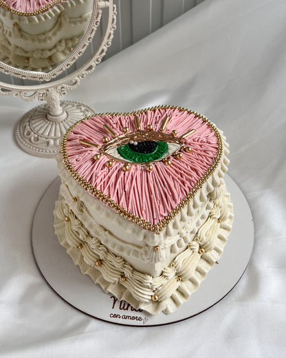 CORAZÓN OJO TURCO - ROSADO