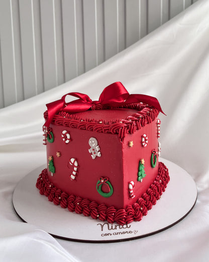 CHRISTMAS HEART CAKE
