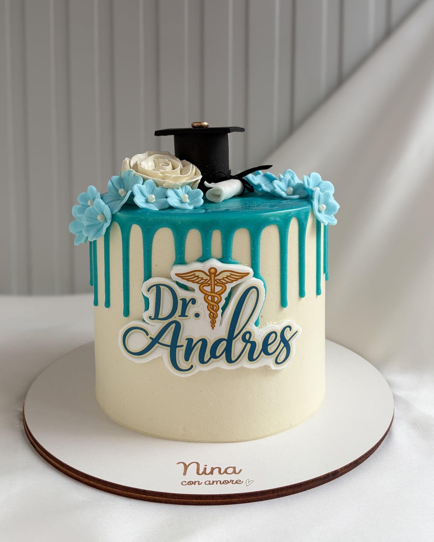 GRADUATION CAKE - Médico -Impresión comestible