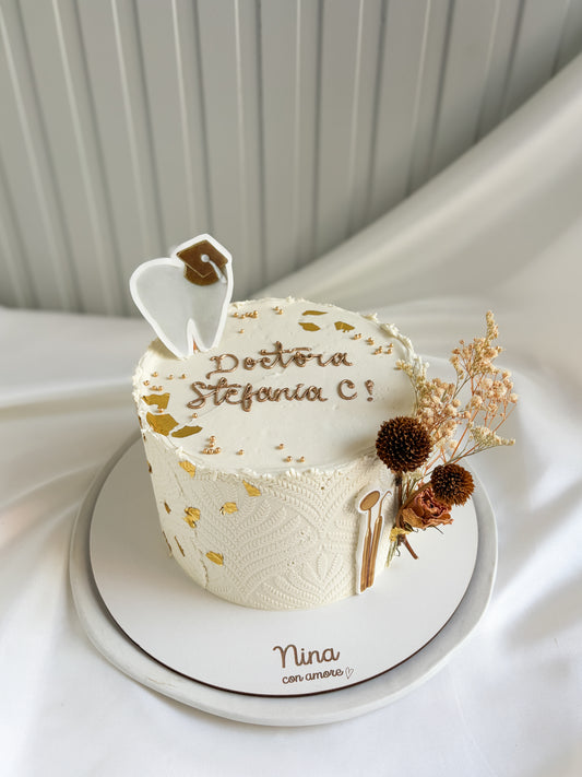 STENCIL GRADUATION CAKE - Odontóloga