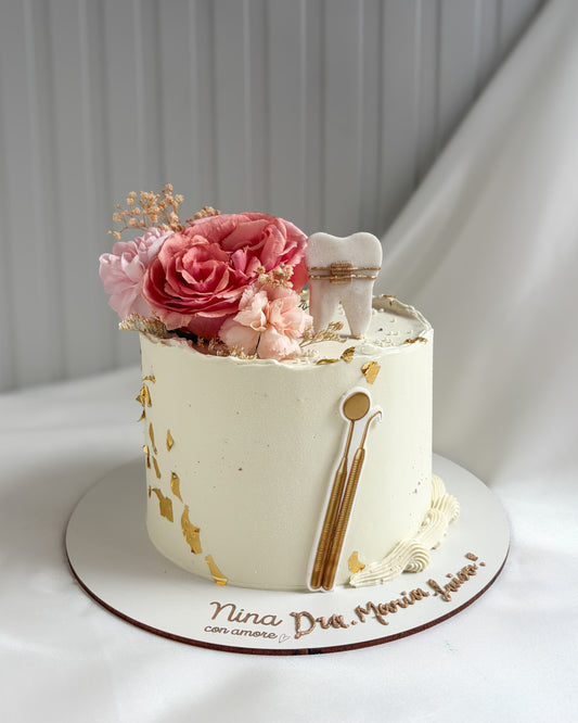 GRADUATION CAKE- Imagen Comestible Y Flores