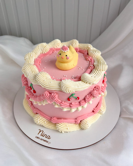VINTAGE CAKE PATITO CAKE
