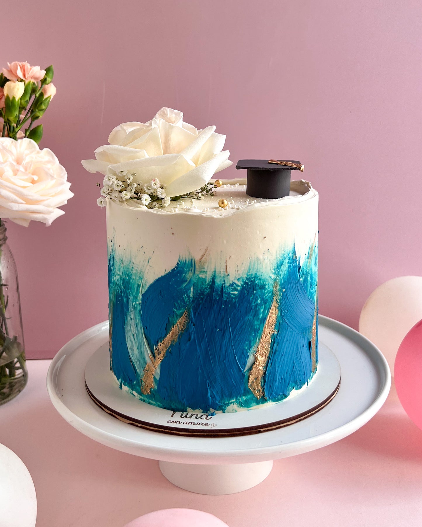 GRADUATION CAKE - Azul