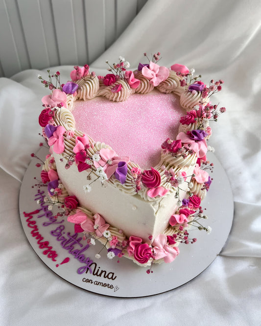 MAGIC GLITTER BOHO CAKE- Rosada y Lila