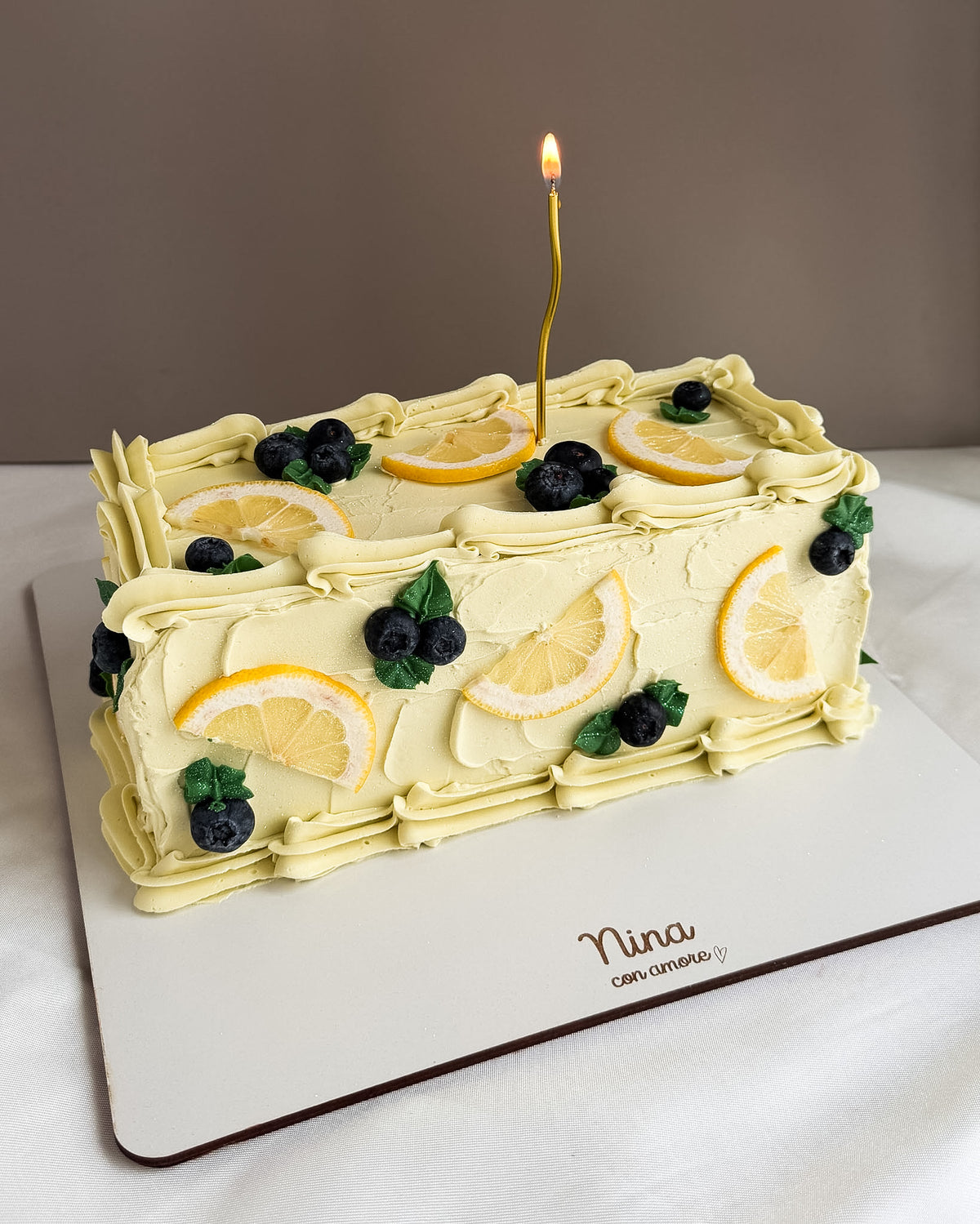 MEDITERRANEAN LONG CAKE - Arandanos y Limones🍋