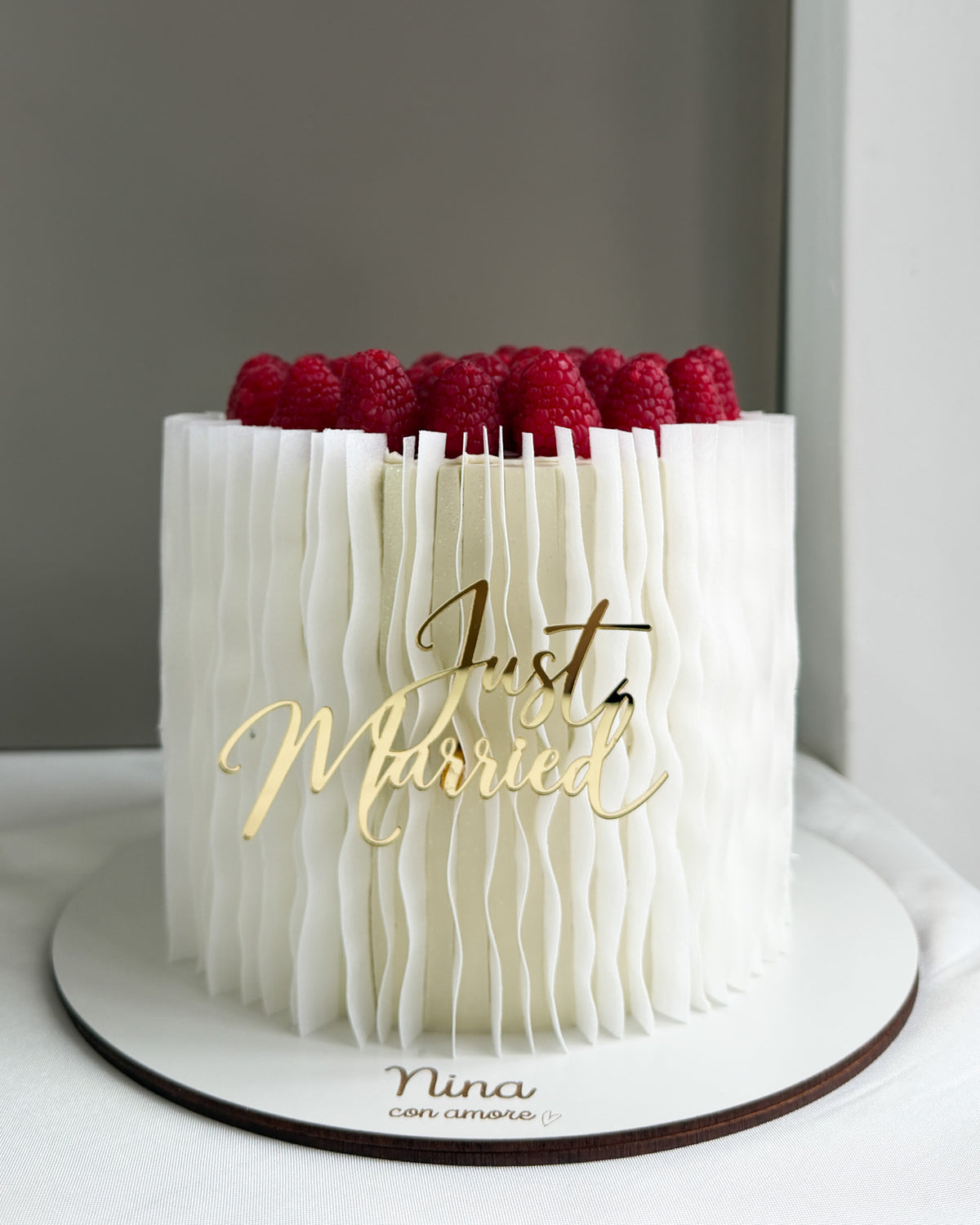 WAFER CAKE CON FRAMBUESAS - Just Married
