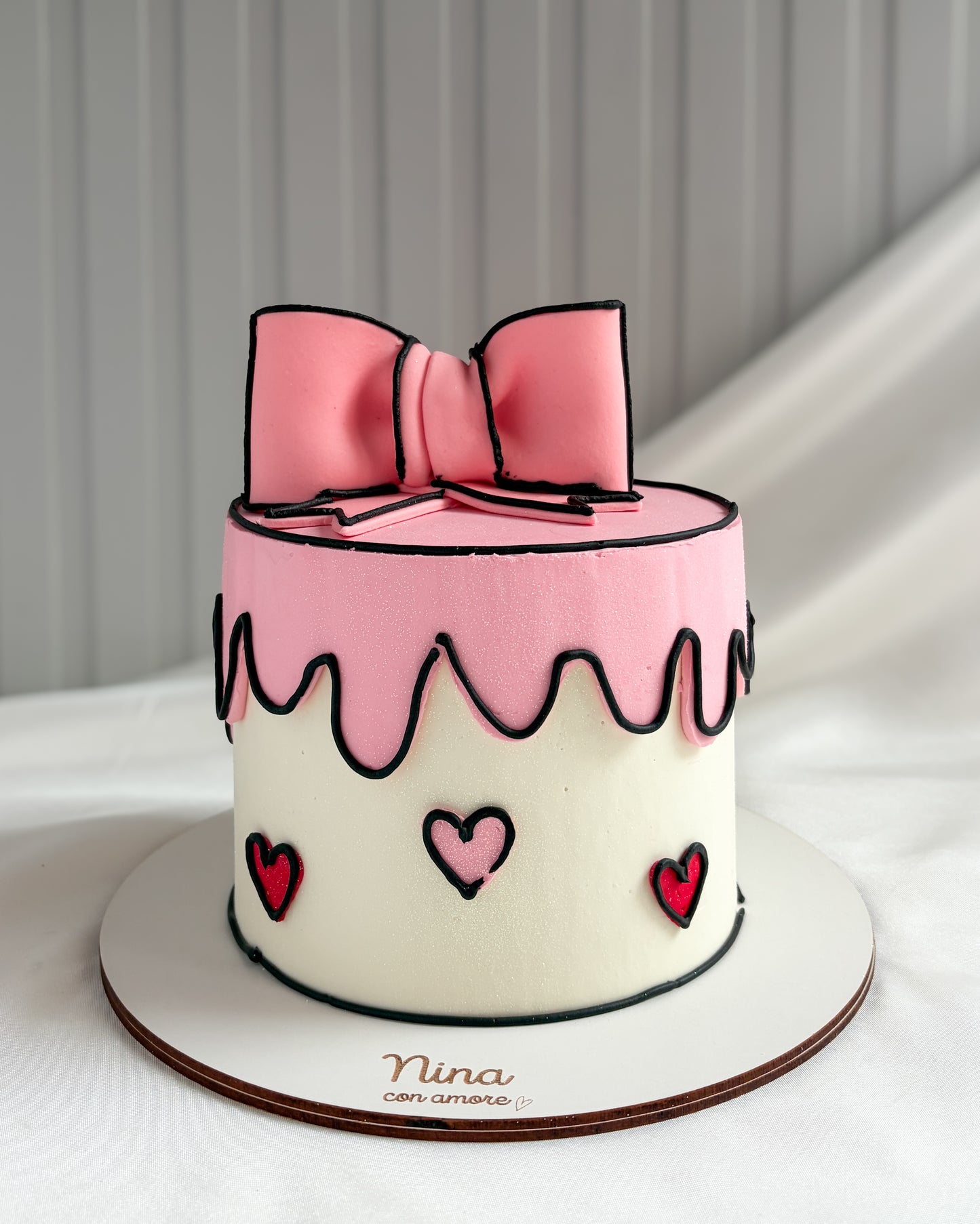 CARTOON CAKE - Lazo Rosado