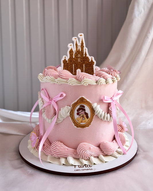PRINCESAS DE DISNEY CAKE - Rosada
