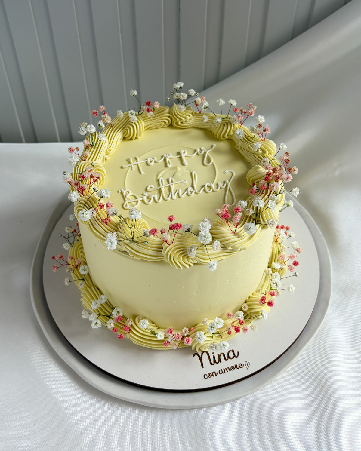 BOHO FLOWERS CAKE - Amarillo