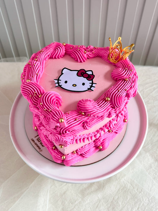 HELLO KITTY HEART CAKE - Corona👑