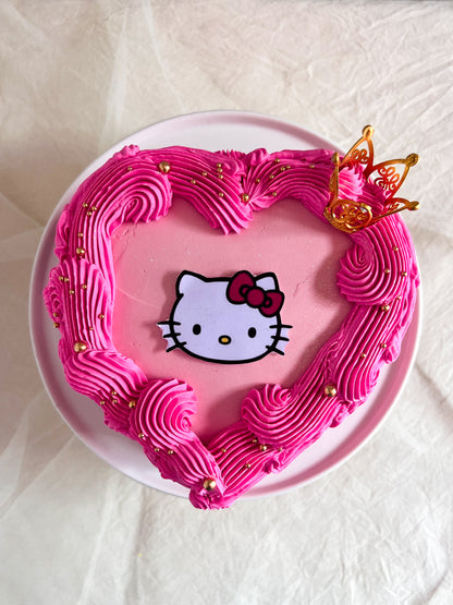 HELLO KITTY HEART CAKE - Corona👑