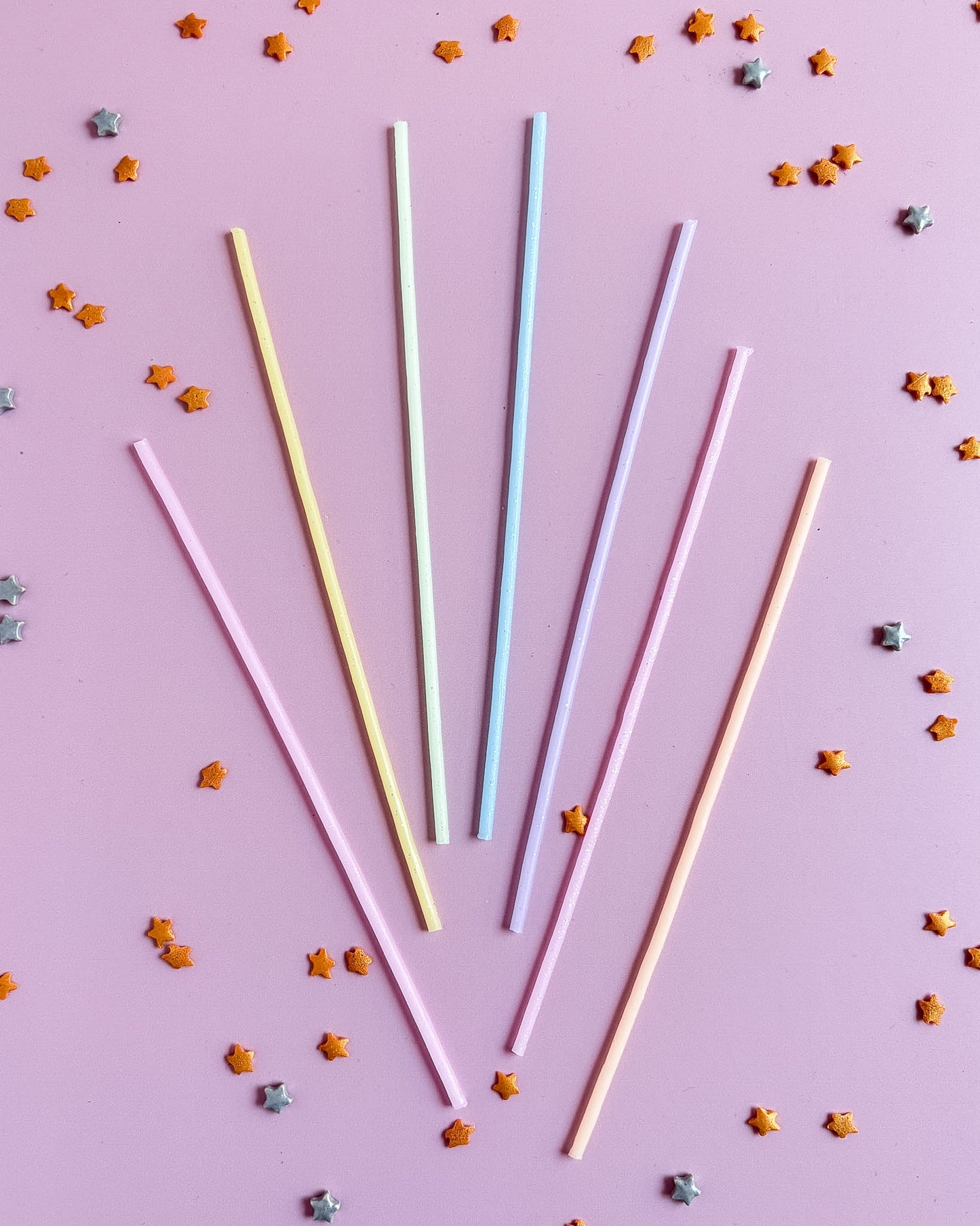 NUEVAS! VELITAS GLITTER - Colores Pasteles