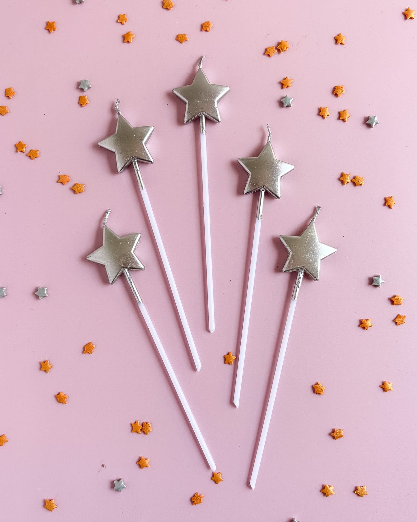 VELITAS LARGAS ESTRELLAS - Plateadas