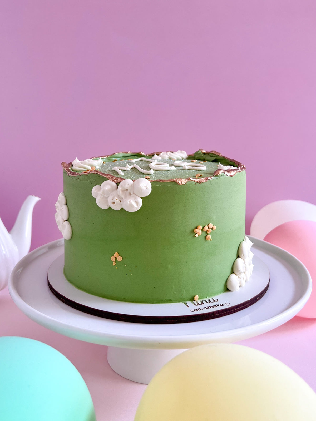 TORTA NUBES CUMPLEMES - Verde