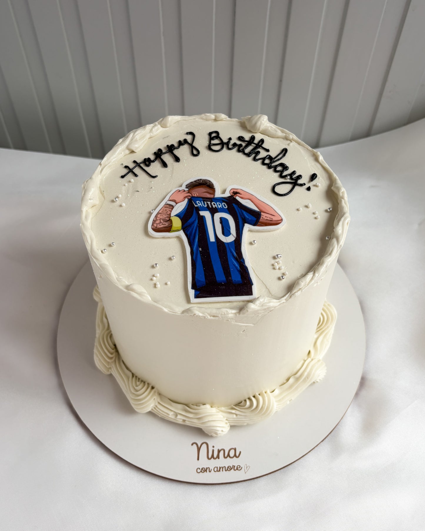 FUTBOL CAKE - Impresión comestible -Blanca