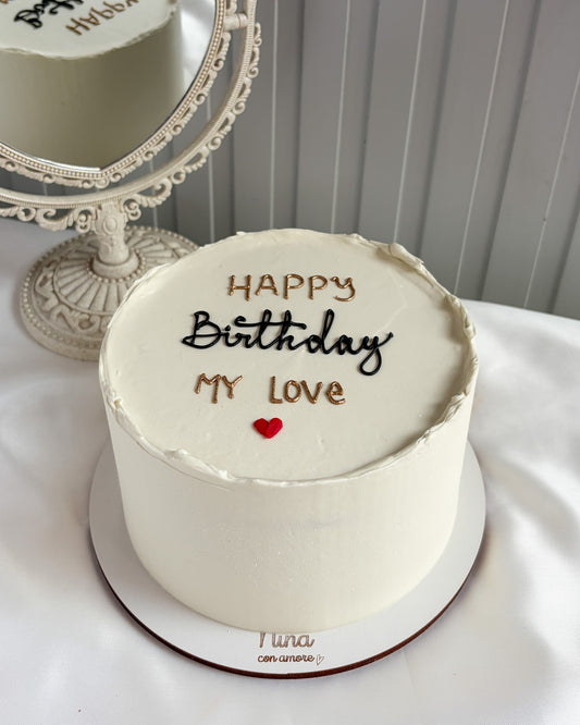 MINIMALIST WHITE- Happy Birthday My Love