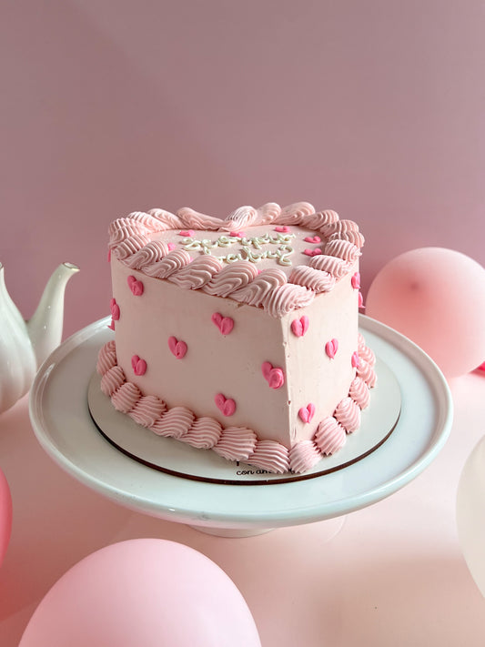 HEART CAKE - Corazones Rosados