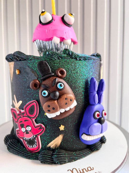 5 NIGHTS AT FREDDY'S CAKE - Black