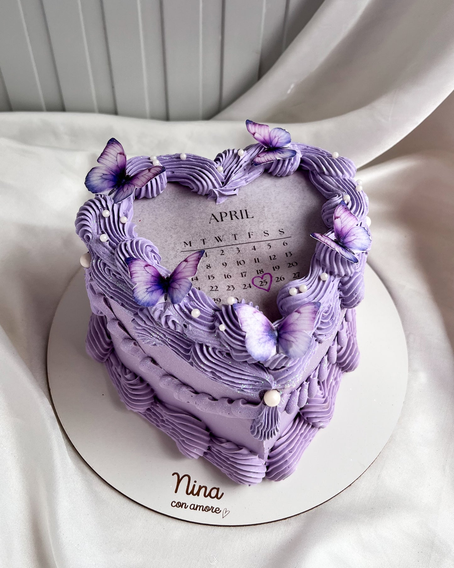 BURNING CAKE LILA - Mariposas