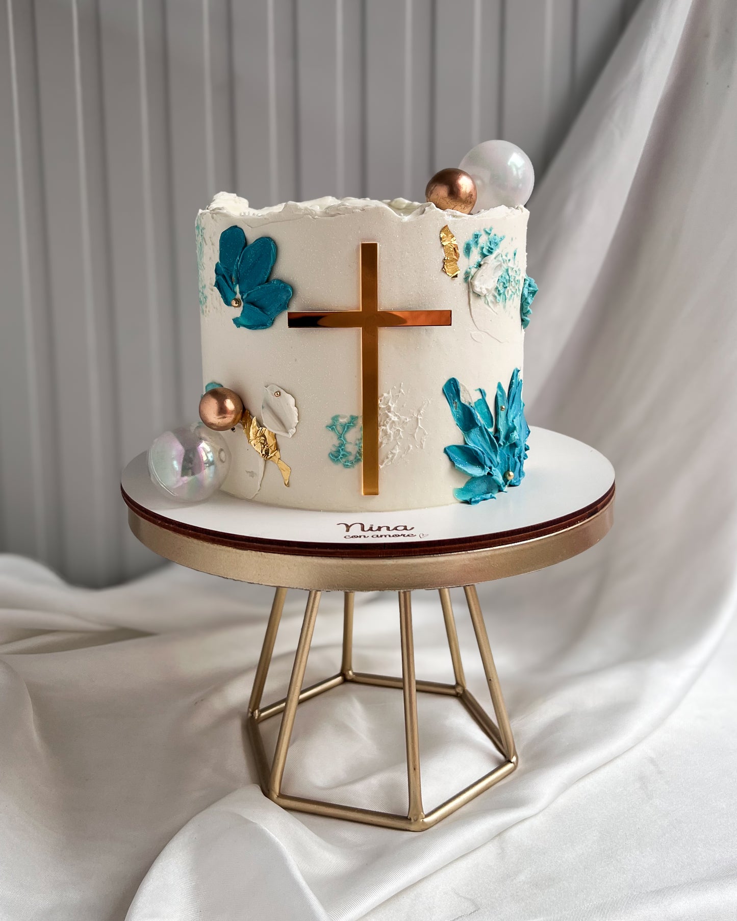 BAUTIZO / PRIMERA COMUNIÓN - Pinceladas Azules