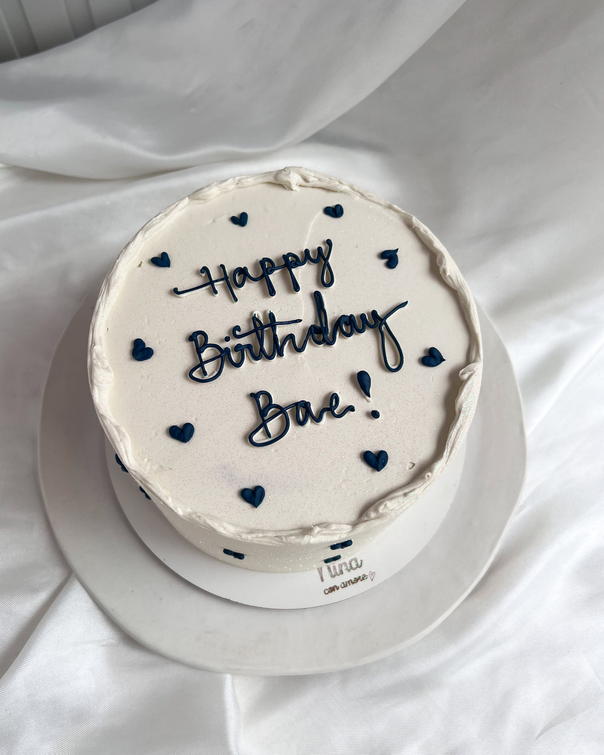 BIRTHDAY CAKE BLANCA - Corazoncitos Azules