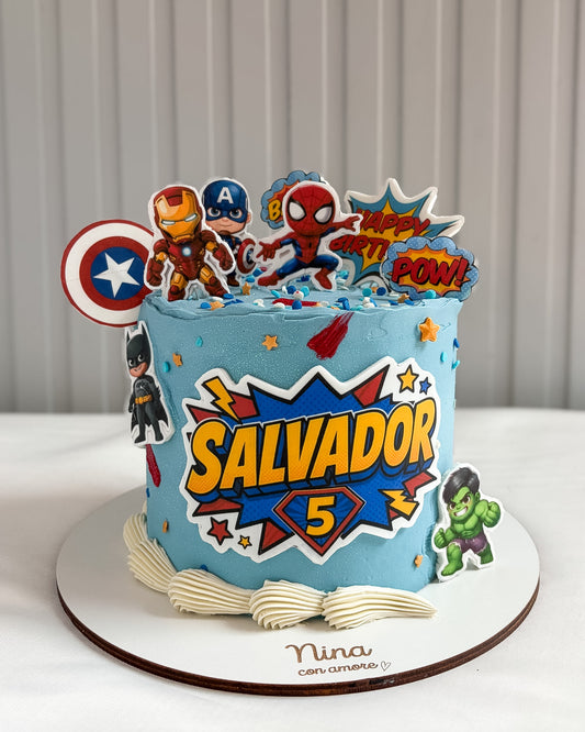 SUPER HEROES CAKE