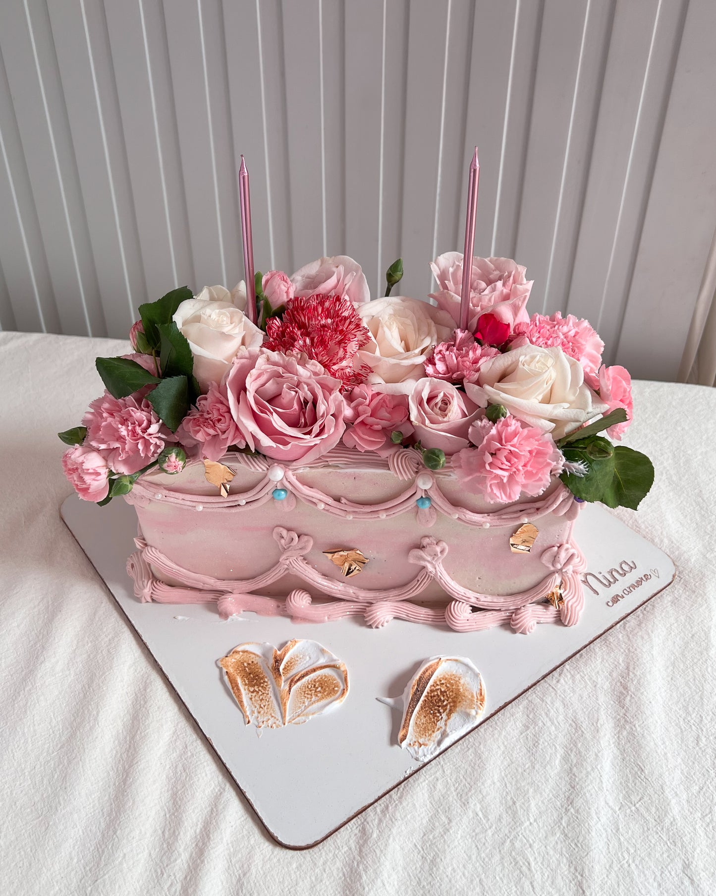 PINK CHARM CAKE - Flores Naturales