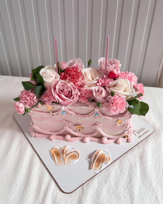 PINK CHARM CAKE - Flores Naturales