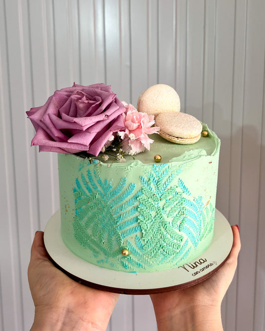 STENCIL CAKE - Green