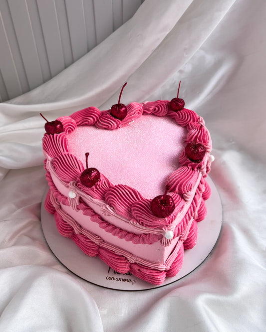 MAGIC GLITTER CAKE CEREZAS - Rosada
