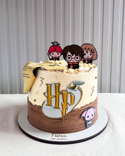 HARRY POTTER CAKE - Harry, Hermione y Ron