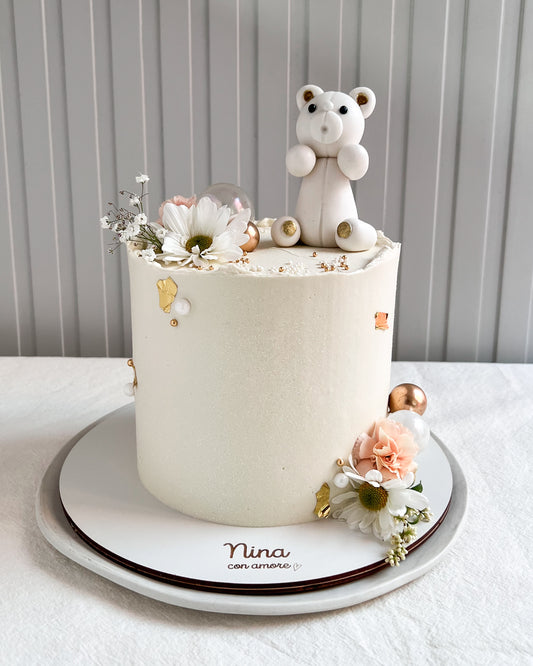 OSITO CAKE- Detalles dorados