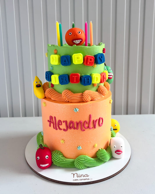 ANNOYING ORANGE CAKE