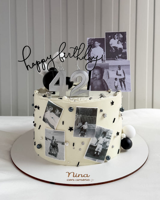 MEMORY CAKE Fotos a blanco y negro.