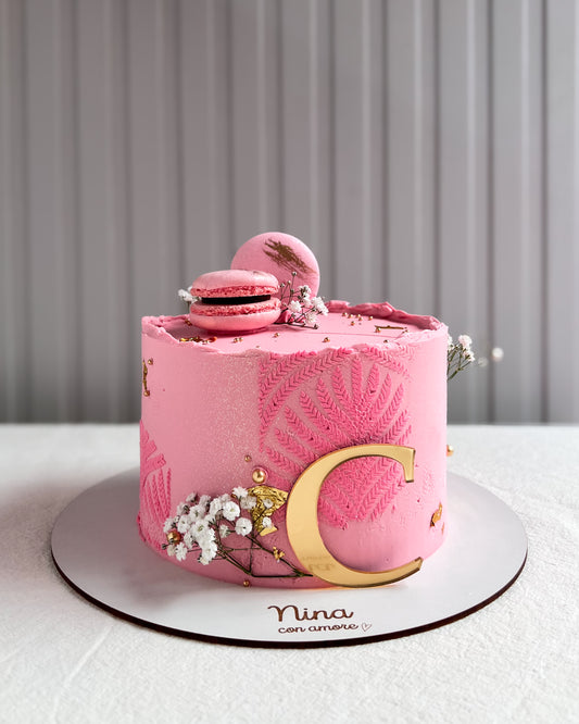 STENCIL CAKE ROSADA
