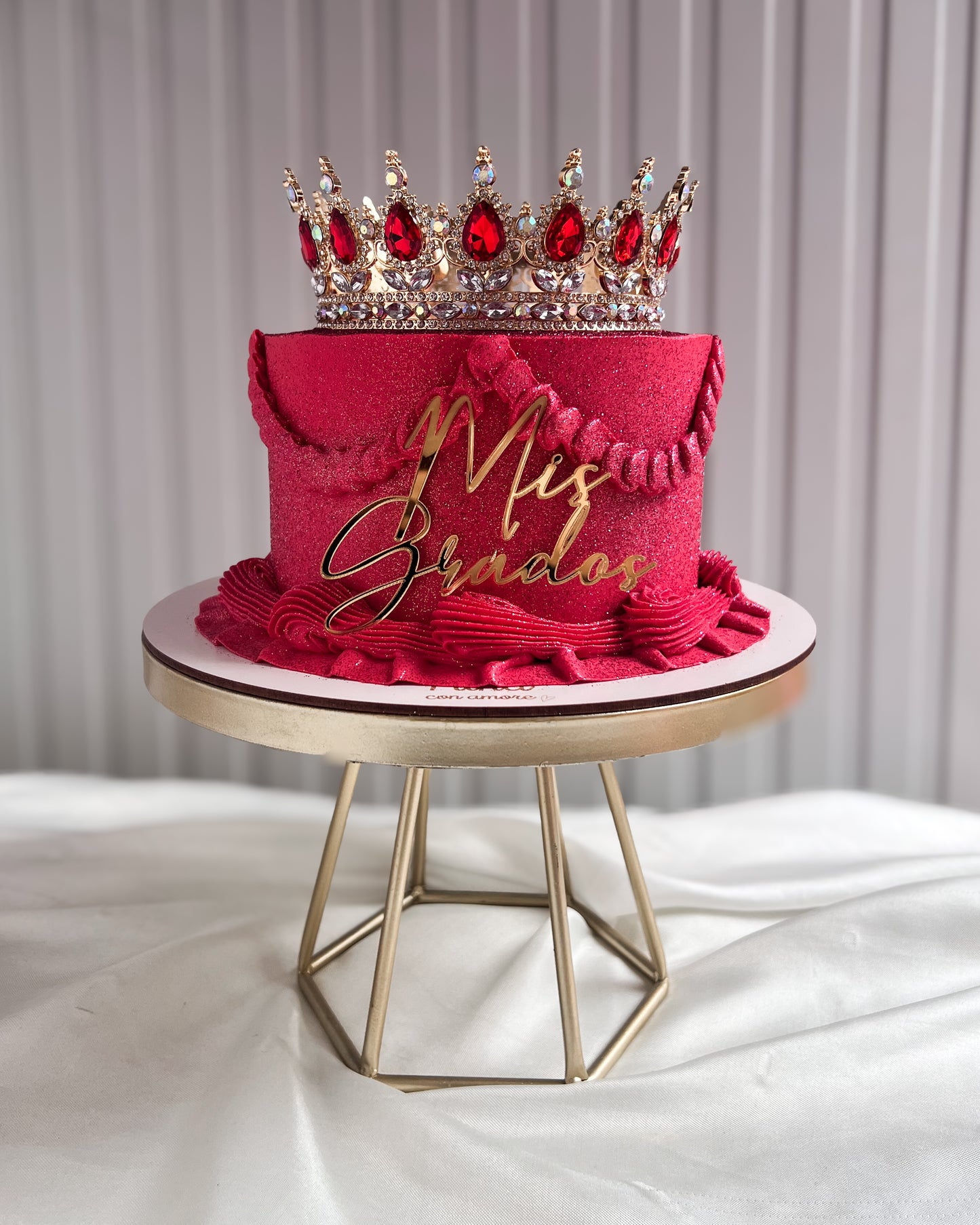 GRADUATION QUEEN CAKE ROJA - Corona