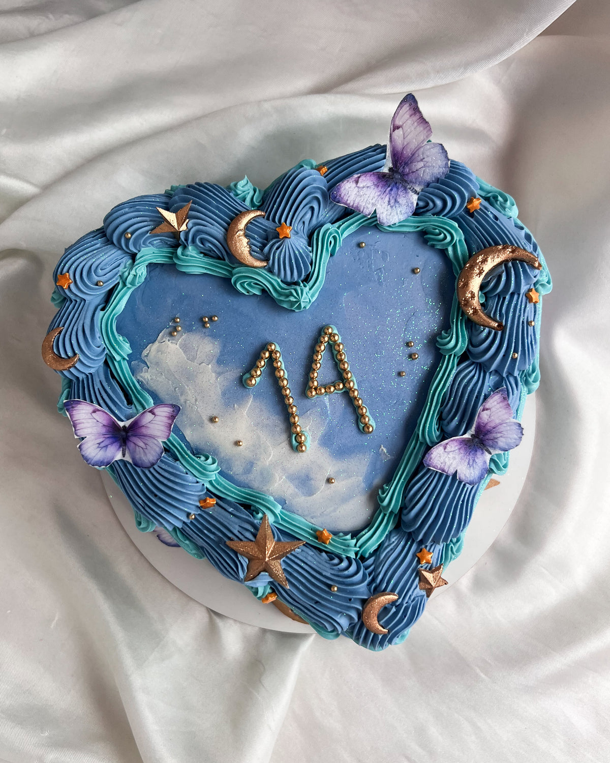 CORAZON ASTRAL AESTHETIC MARIPOSAS - Azul