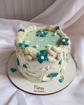 VINTAGE CAKE ROSETAS AZULES