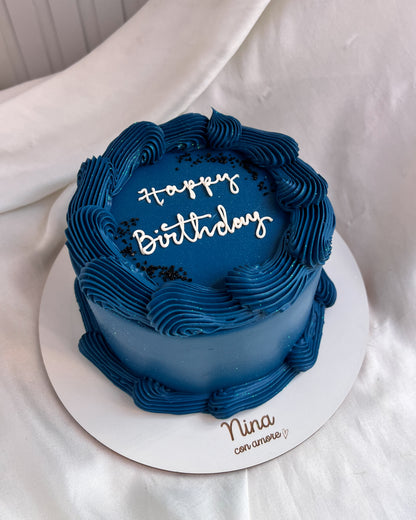 VINTAGE GLITTER CAKE AZUL