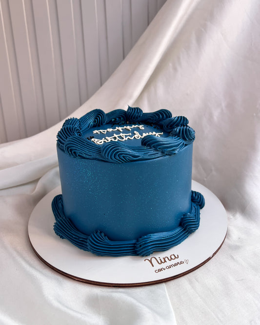 VINTAGE GLITTER CAKE AZUL