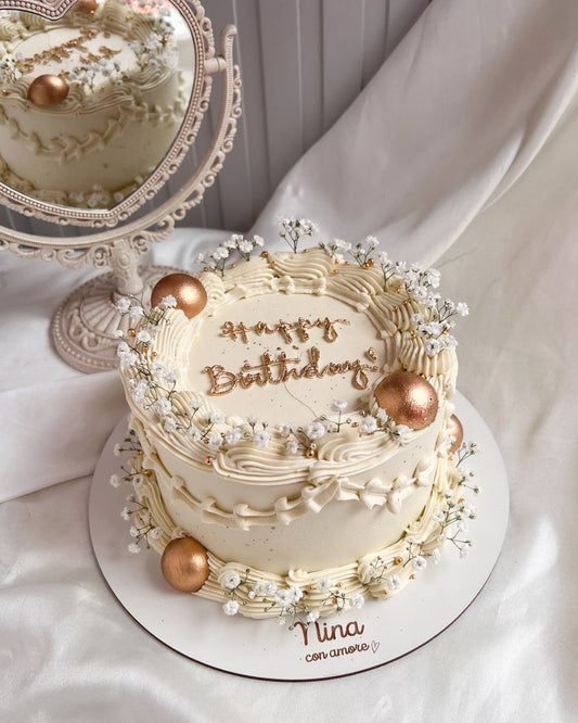 BOHO VINTAGE CAKE - Blanco