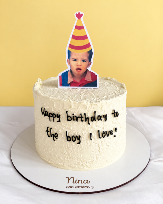 MEMORY CAKE TEXTURA - Letrero en crema