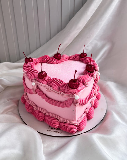 MAGIC GLITTER CAKE CEREZAS - Rosada