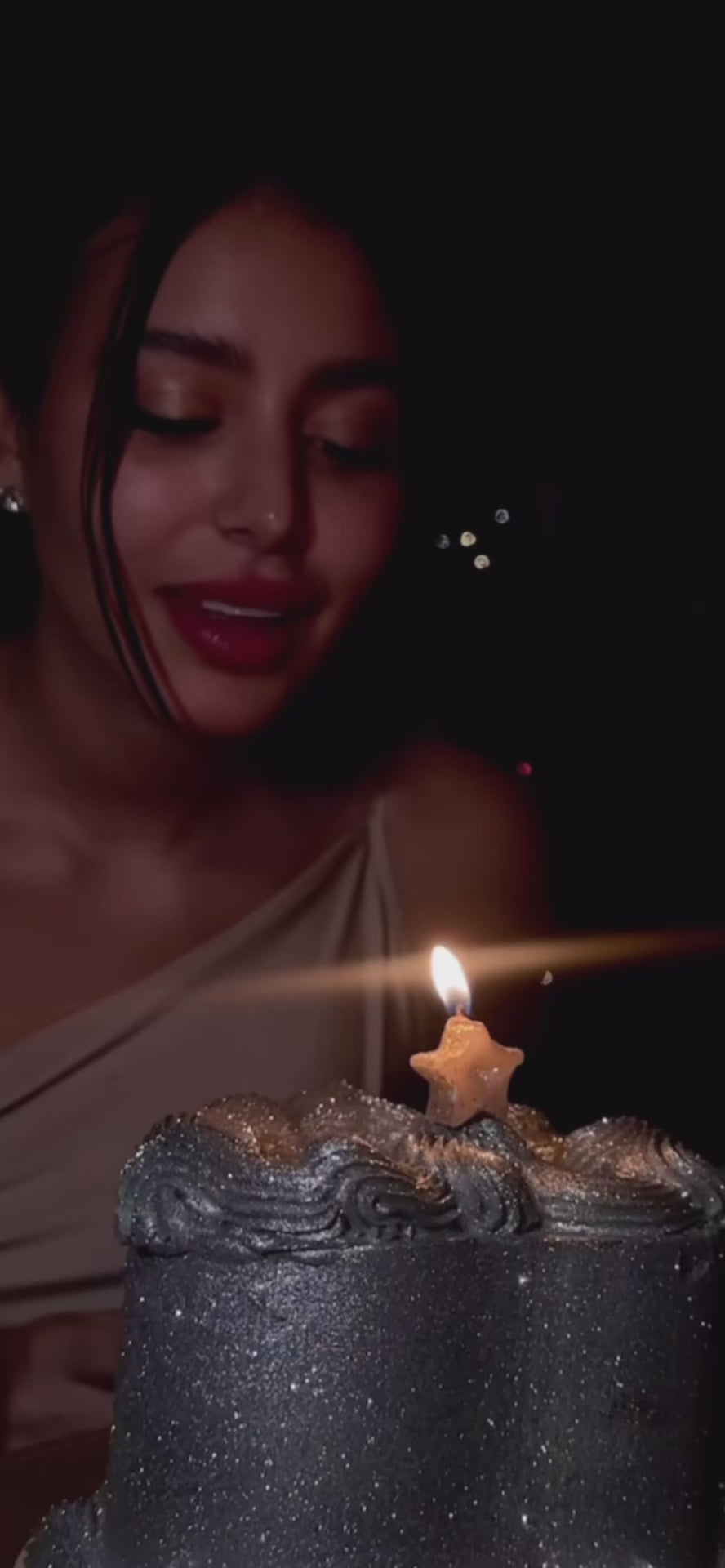 MAGIC GLITTER CAKE - Plateada