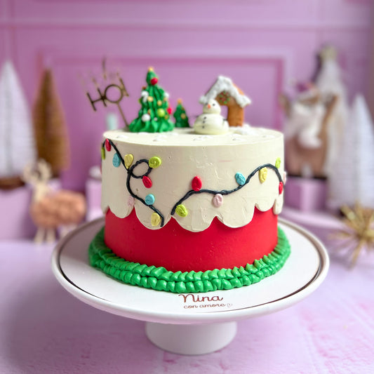 CHRISTMAS TOWN CAKE