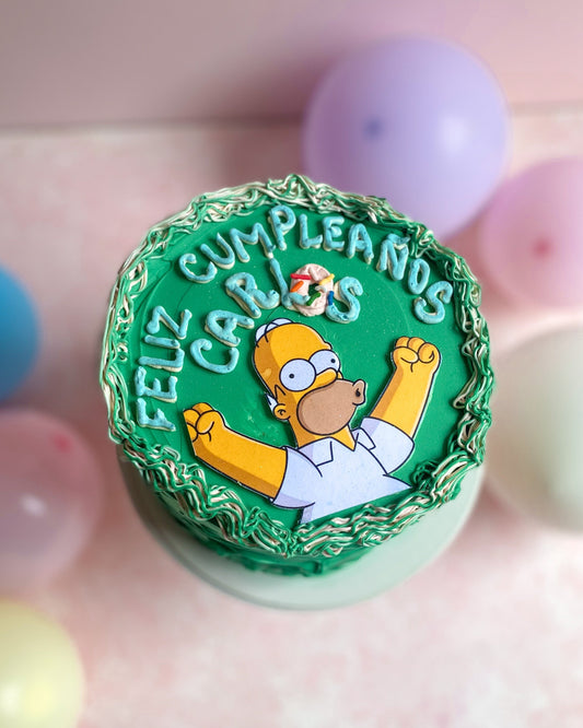 HOMERO SIMPSON CAKE - Homero Celebrando