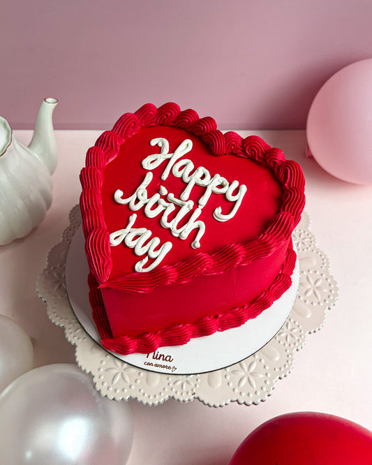 RED HEART CAKE