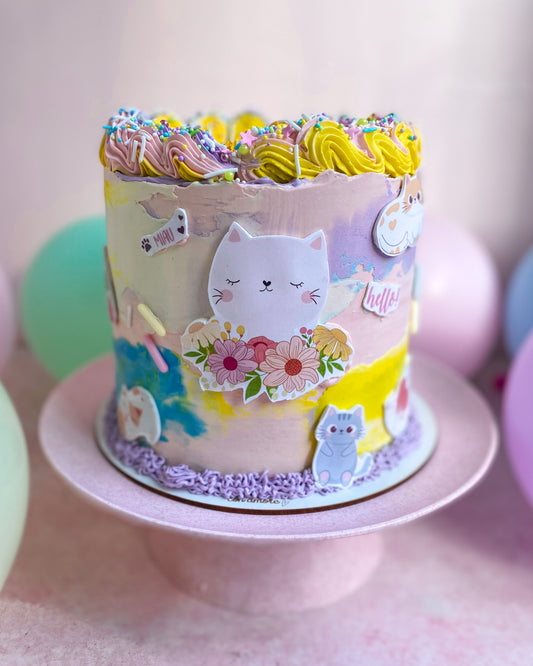 AESTHETIC CATS CAKE